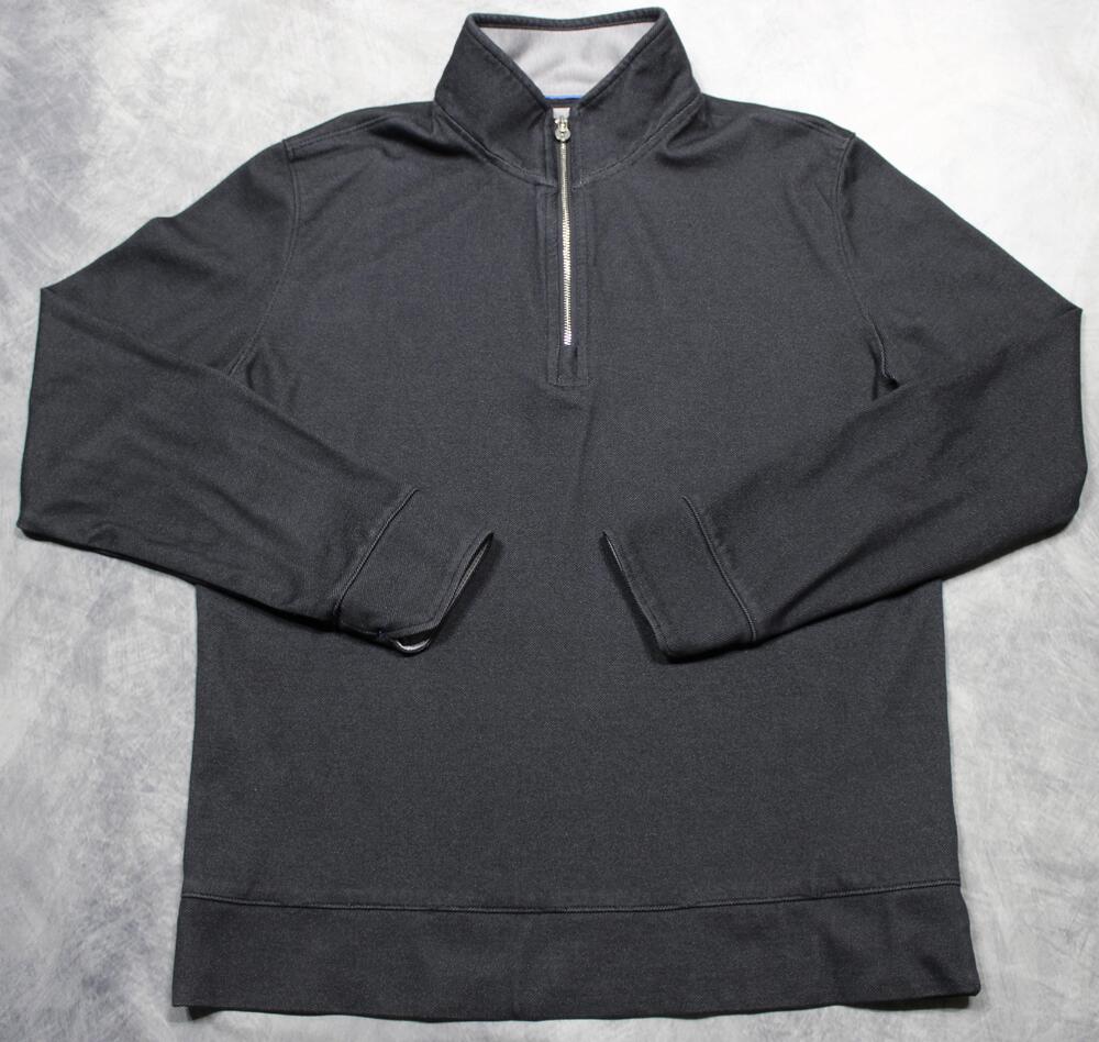 Twillory Pullover Mens Small Gray Quarter Zip Long Sleeve Performance Stretch